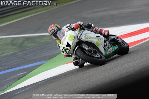 2010-05-08 Monza 0758 - La Roggia - Supersport - Free Practice - Kenan Sofuoglu - Honda CBR600RR